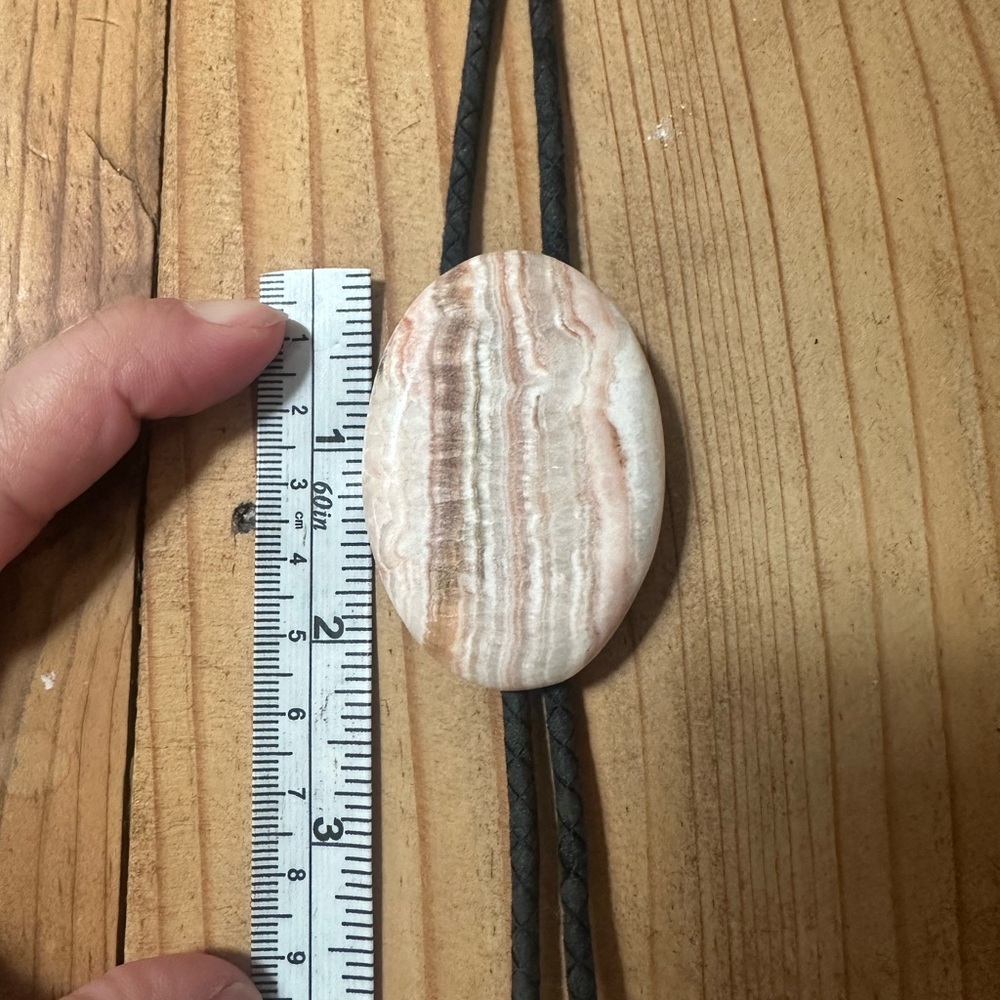 Jasper Oval Pendant Bolo Tie - Picture 5 of 5